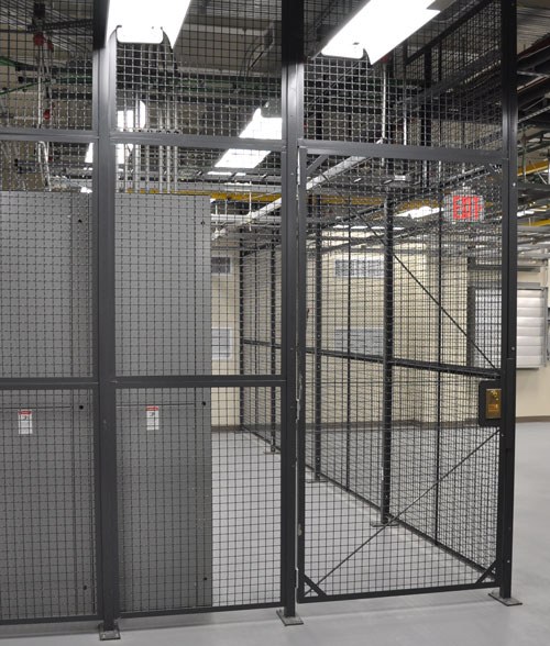 Wirecrafters Wire Partition Storage Cage Hinged Door